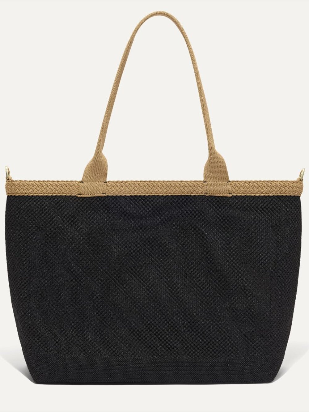 Rothy's The Lightweight Zip Tote - Black Espresso Open-Knit